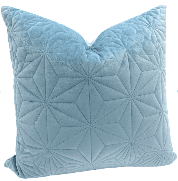 AC188 - Soft Blue Velvet with Diamond Pattern