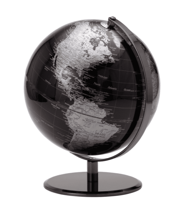 Black/Silver Globe