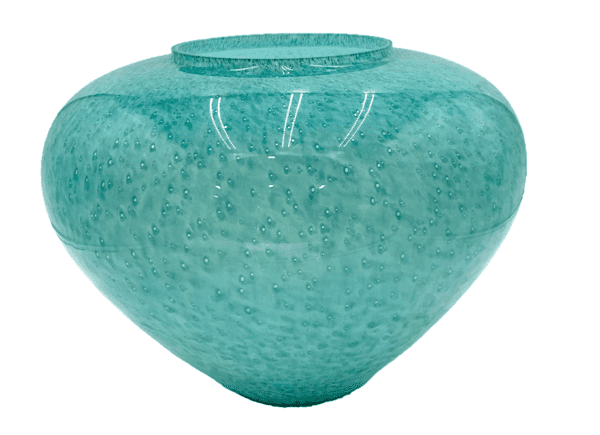 Vase 101 - Murano Glass Turquoise Short