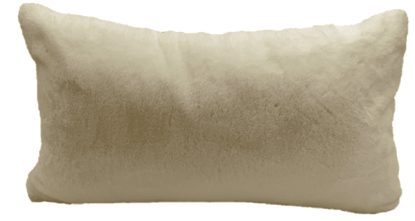 AC198 - Ivory Faux Fur Rectangular Cushion
