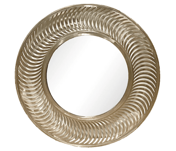M57 - Brushed Nickel Frame With Curved Cut-Outs