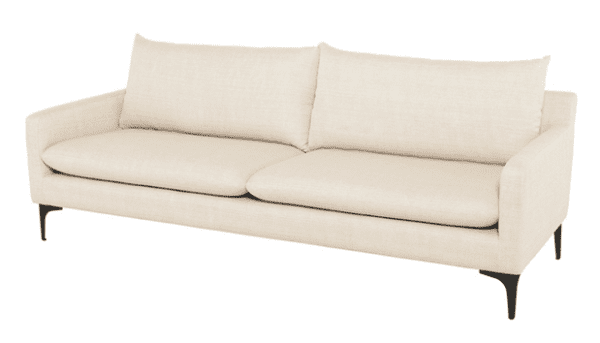 Morocco Sofa Linen - Black Legs