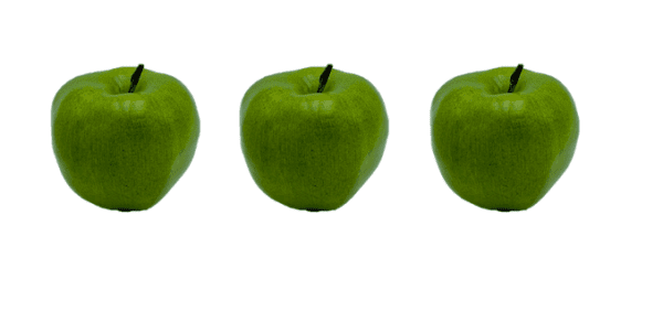Large Green Apples (Set of 3)