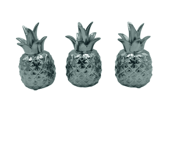 Silver Pineapples (Set of 3)