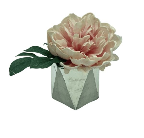 Arrangement 73 - Pink Peony in Mercury Glass Vase