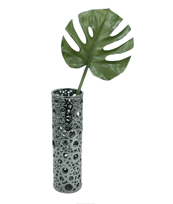 Arrangement 96 - Monstera Leaf in Chrome Vase
