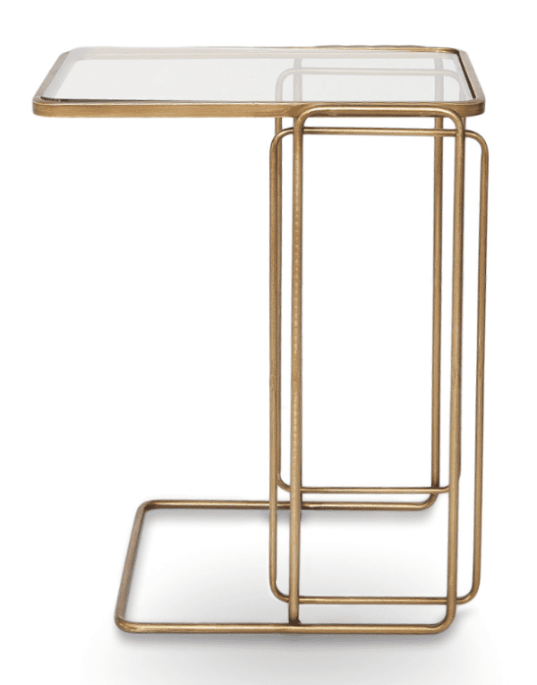 Zayla End Table - Gold - Image 2