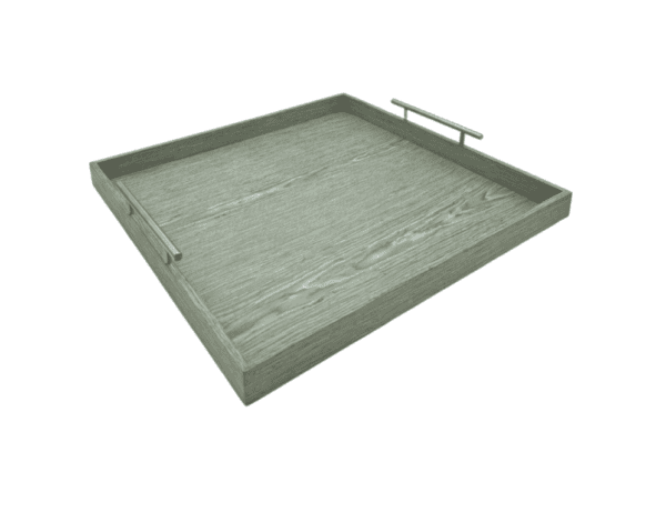 Tray 27 - Light Grey Wood Square