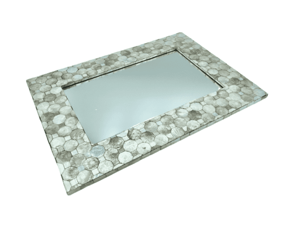 Tray 28 - Mirror Tray with Shell Border