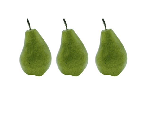 Large Green Pears (Set of 3)
