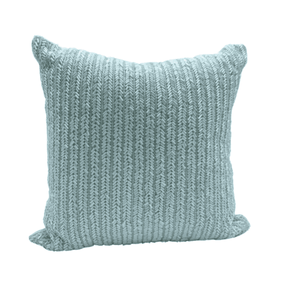 AC252 - White Square Beaded Cushion