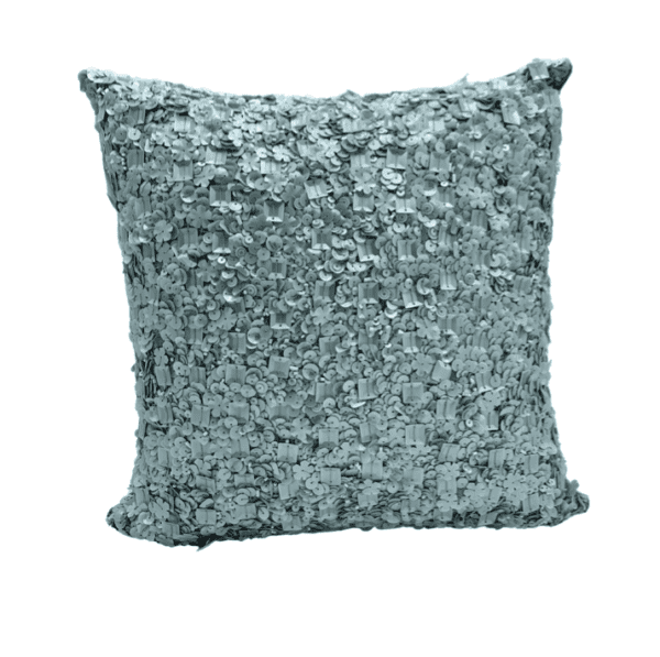 AC246 - Silver Square cushion with Silver Sequins