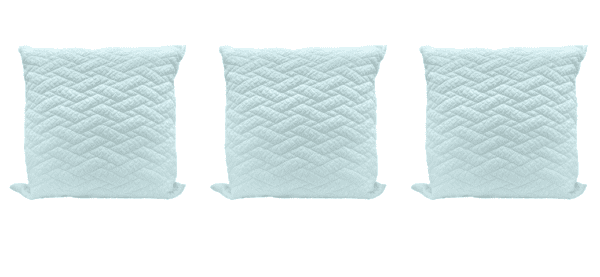 Euro Sham 02 – White Basketweave (Set of 3)