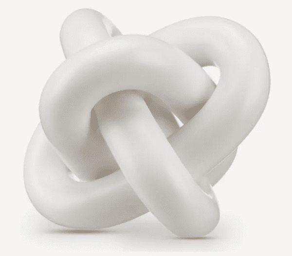 White Ceramic Knot