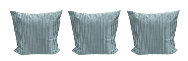 Euro 05 - Silver Pleated (Set of 3)