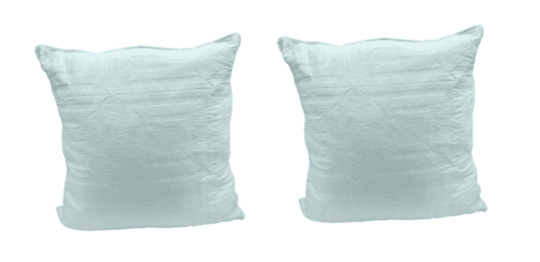 Euro 08 - White Geometric Line Design (Set of 2)
