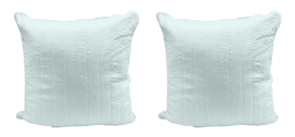 Euro 12 - White Large Pleated Pattern (Set of 2)