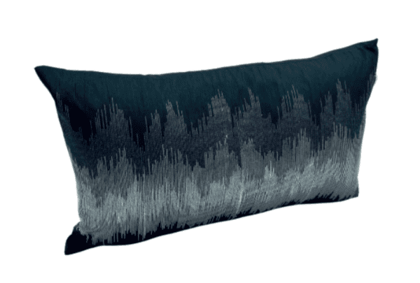 AC262 - Rectangular Black with Gradient Embroidery