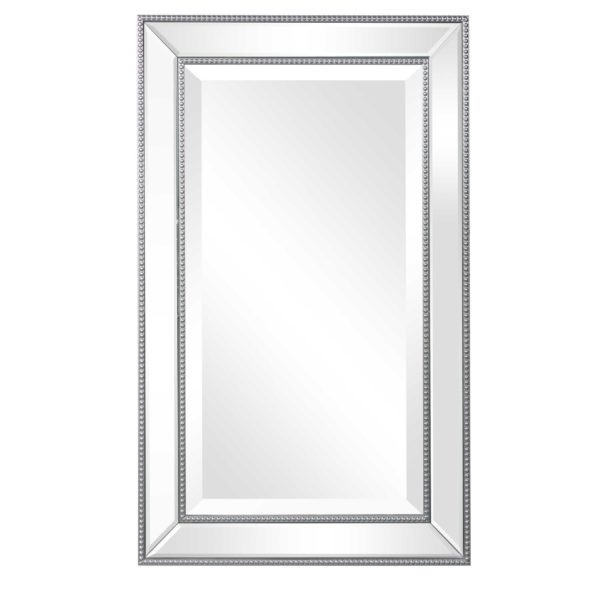 M92 - Silver Beaded Bevelled Mirror (4Ft 5")