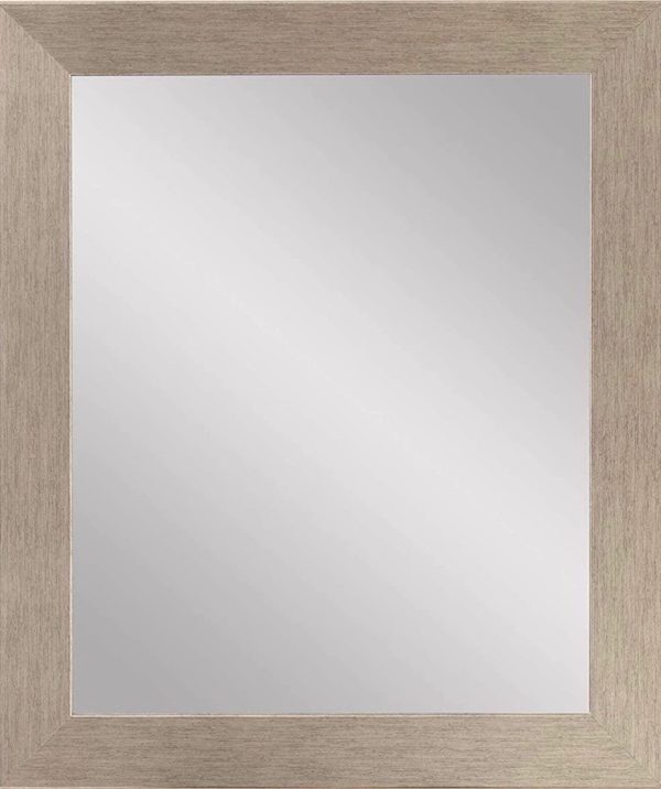 M82 - Silver Wood Grain Framed Mirror (3Ft 4")
