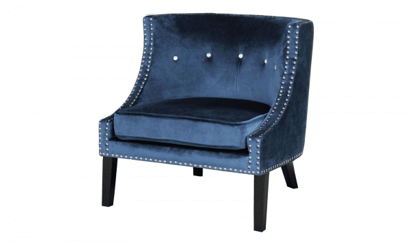 Aspen Chair - Blue Velvet