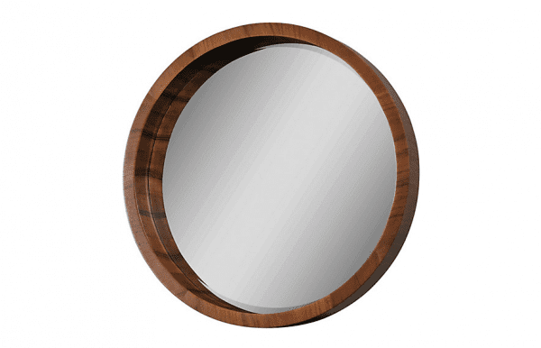 M07 - Mirror Round 3D Wood Frame