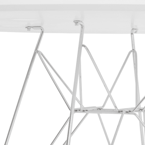 Kids Chair & Table Set - Blue with Chrome Legs - Image 2