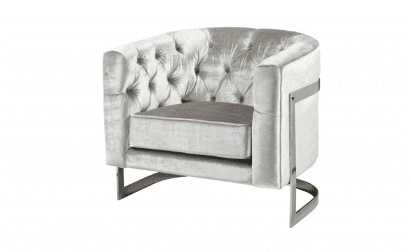 Guilford Occasional Chair - Grey Velvet