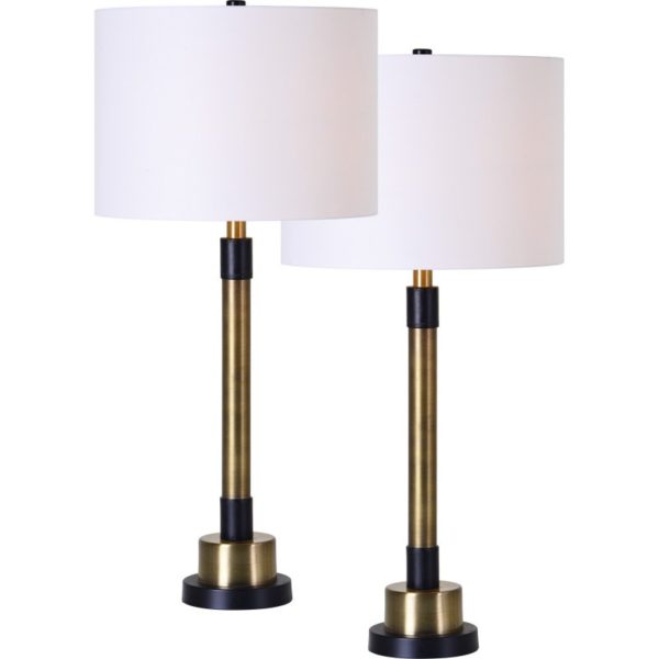 LP60 - Pair of Lamps Gold Base