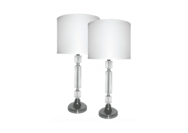 LP08 - Pair of Lamps Crystal Base