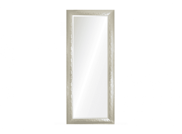 M22 - Mirror with Hammered Matte Silver Frame