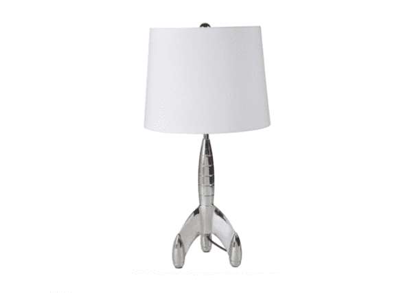 LS08 - Single Lamp Rocket Ship Chrome Base