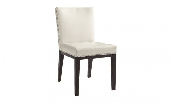 York Ivory Leather Chairs